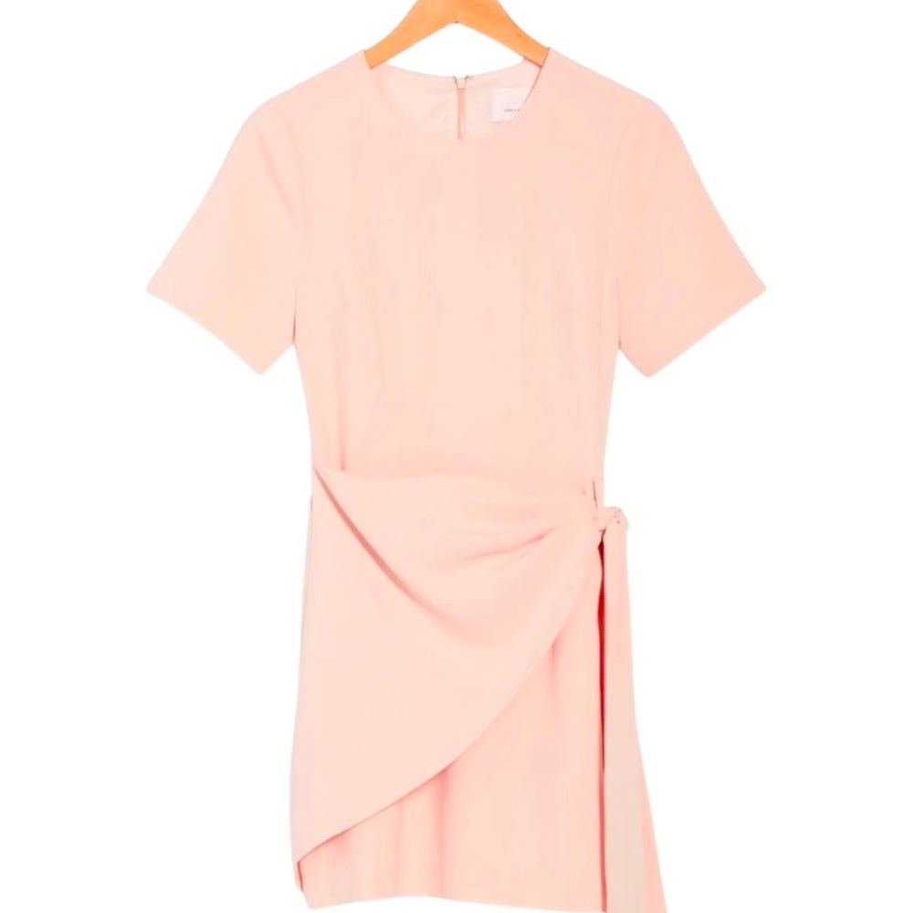 Cinq a sept baby pink mini tie / bow dress